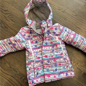 Colorful Striped Hooded Jacket